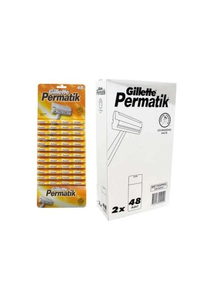 Permatik Tek Saplı Jilet 96 Parça (5148)