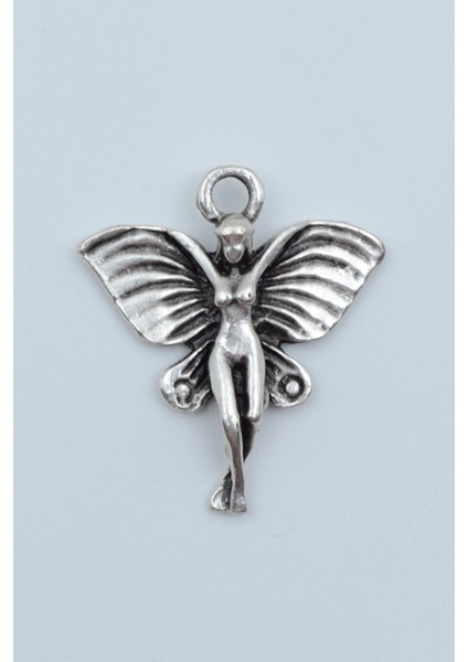 Peri Kızı Gümüş Kaplama Kolye Ucu