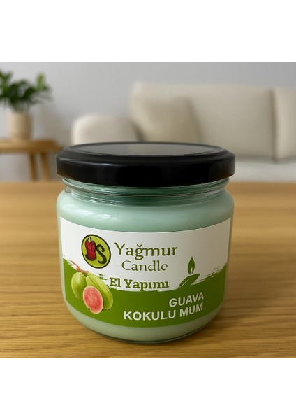 Guava Kokulu Kavanoz Mum