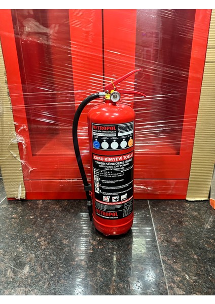 Yangın Tekne Sertifikalı 6 kg Toz Yangın Tüpü 4yıl Garanti