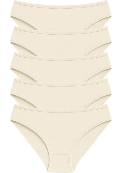 PK40002 Pamuklu Basic Kadın Bikini Külot 5 Li Paket