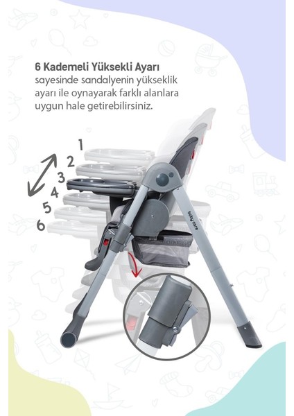 BC511 Flex Plus Mama Sandalyesi Antrasit modelleri