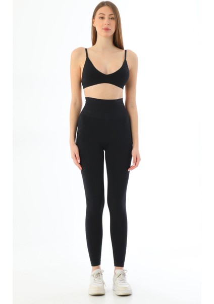 Siyah Mı 3905 Yüksek Bel Toparlayıcı Tayt