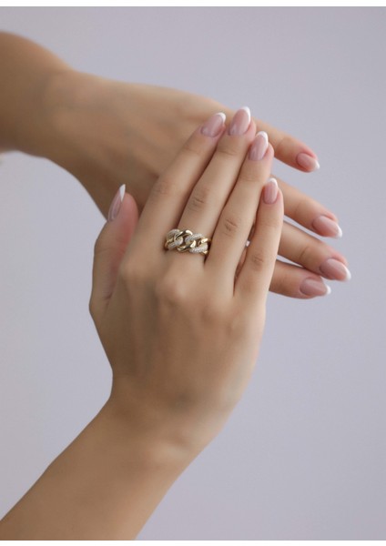 Nar-in Altın Mücevherat Tasarım Altın Yüzük 011