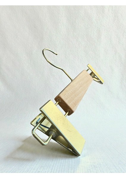 Ahşap Çocuk Elbise Gömlek Pantolon Askısı Bebek Askısı Kıyafet ve Elbise Askısı Alt Üst Set 10 Adet 1.kalite