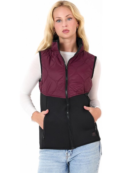 Kadın Fermuar Detaylı Kapitoneli Spor Şişme Yelek fiyatları