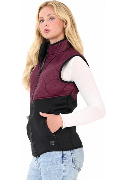 Kadın Fermuar Detaylı Kapitoneli Spor Şişme Yelek modelleri