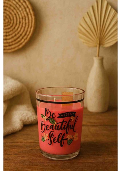 Bardak Mum-Visne Kokulu Bardak Mum-Dekoratif Mum-Dekor-Ev Dekorasyon-Soya Wax