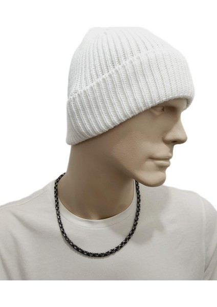 JTAW25BRE1655 Kalın Örme Beyaz Janti Bere modelleri