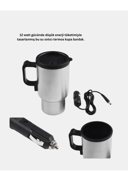 Araç Içi Su Isıtıcı Termos Kupa 12 Watt Enerji Tasarruflu indirimleri