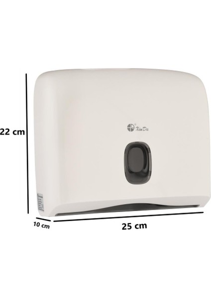 Xinda ZJH230 Plastik Z Katlı Kağıt Havlu Dispenseri 200'LÜ Beyaz modelleri