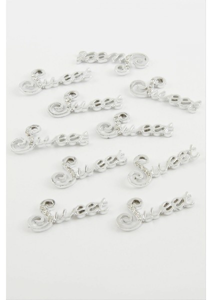 Sweet Yazılı Taşlı Kolye Ucu Aparatı 1 Adet