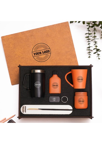 Vıp Ahşap Kutulu Kurumlara Özel Hediye Seti 3626-06