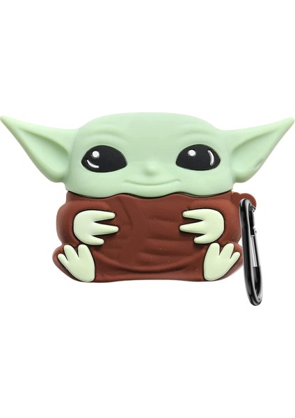 Pro 3. Nesil Uyumlu Baby Yoda Figürlü Koruyucu Silikon Kulaklık Kılıfı