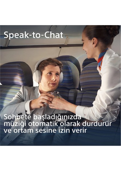 WH-1000XM6 Kulak Üstü Bluetooth Kulaklık Gümüş