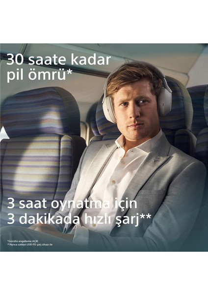 WH-1000XM6 Kulak Üstü Bluetooth Kulaklık Gümüş