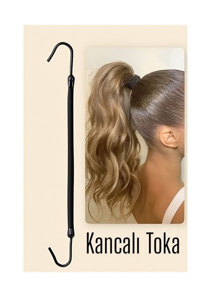 Kancalı At Kuyruğu Lastik Toka 1 Adet