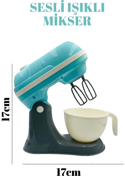 Oyuncak Mikser Sesli Işıklı Dönebilen Mikser Pembe Mavi fırsatları