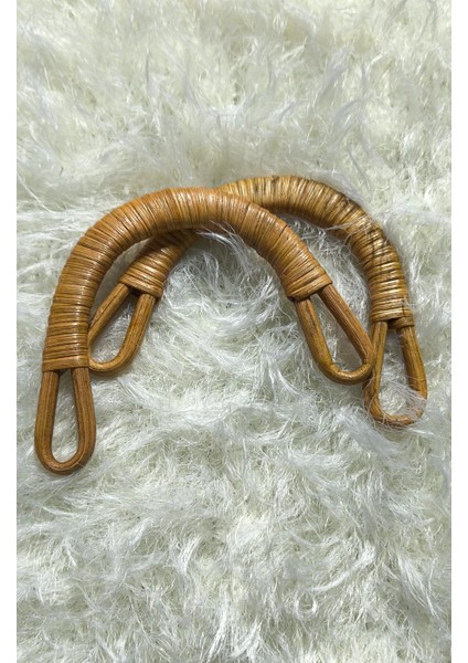 🌿3 Çift Doğal Bambu & Hasır Çanta Kulpları - Dıy Projeleriniz Için Benzersiz Dokunuş! fırsatları