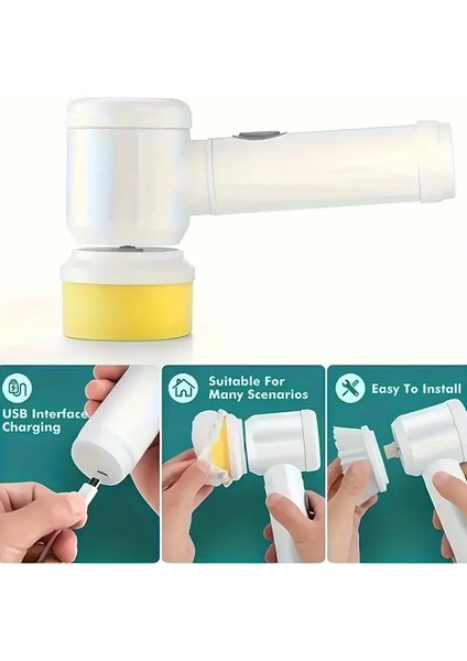 Egonex Çok Fonksiyonlu Banyo Mutfak Lavabo Şarjlı Temizlik Fırçası fiyatları