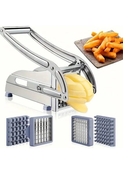 Çelik El Tipi Patates Sebze Dilimleyici Küp Rende Doğrayıcı