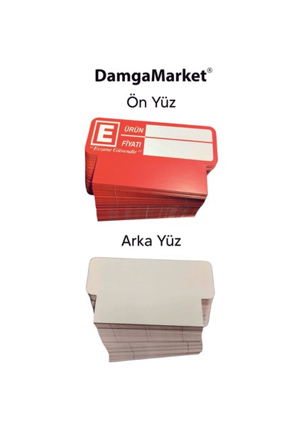 Eczane Raf Önü Etiketi, Uyarı Etiketi, 9 cm x 5 Cm, Rafa Takılabilir, 100'LÜ Paket fırsatları