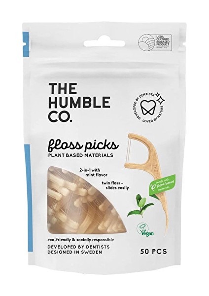 Humble Kürdanlı Diş Ipi Nane 50'li (4 Adet)