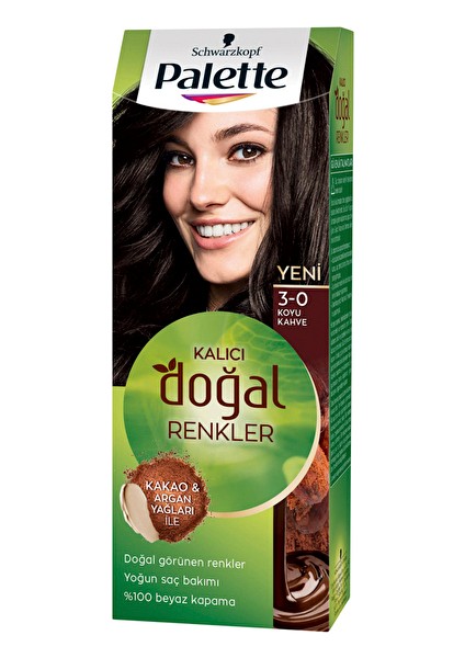 Palette Natural Saç Boyası 3.0 Koyu Kakao (5 Adet)