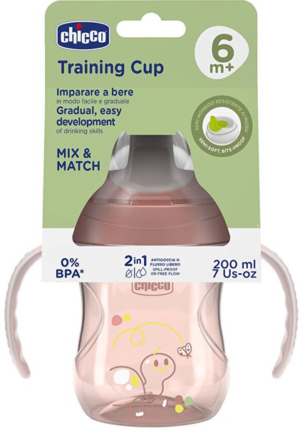 Yarı Yumuşak Uçlu Alıştırma Bardağı 6+ Ay 200 ml Kız (4 Adet) modelleri