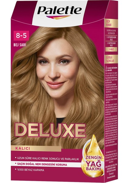 Deluxe 8-5 Bej Sarı Saç Boyası