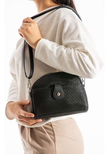 Yumuşak Deri Çok Kullanışlı Küçük Boy 4 Bölmeli Çapraz Çanta