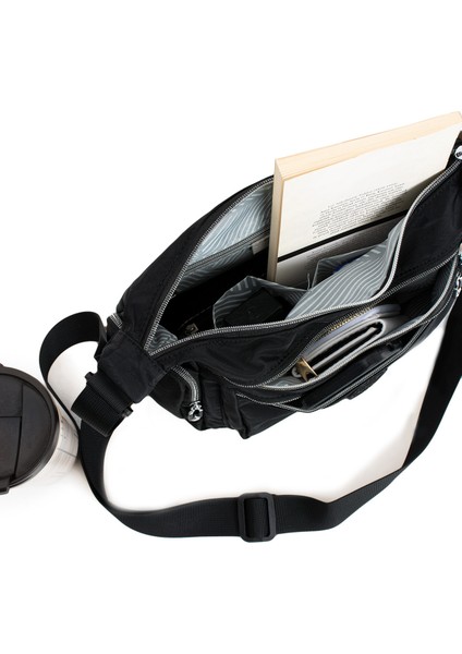 Su Geçirmez Kumaş Çok Cepli Omuz Askılı Kadın Çanta