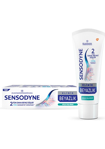 Klinik Beyazlık Güçlü Diş Minesi Diş Macunu 75 ml (2 Adet)