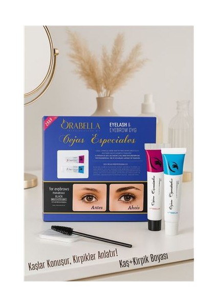 Hsnet Siyah Kaş ve Kirpik Boyası Profesyonel Orabella