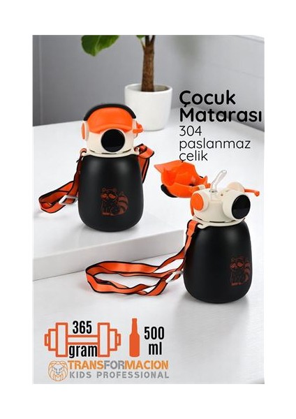 Hsnet Inox Çelik Hafif Çocuk Matarası 500 ml Kapasiteli