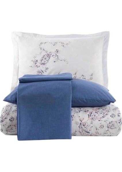 Hobby Çift Kişilik Ranforce Nevresim Takımı Calvina Mavi fiyatları