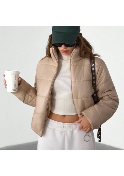 Kadın Dik Yaka Şişme Mont fiyatları