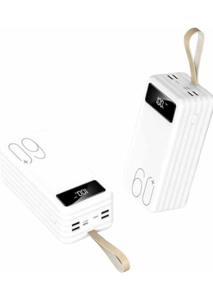 Powerbank 60.000 Mah Taşınabilir Şarj Hızlı El Fenerli Dijital Göstergeli fiyatları