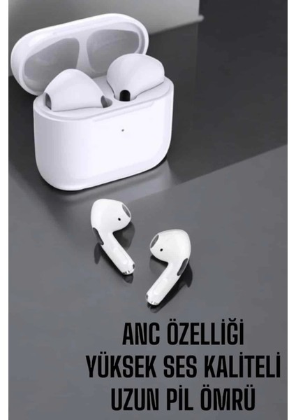 Bfs Beyaz Yeni Nesil Pro Bluetooth Kulaklık Yüksek Ses Kaliteli Anc Özelliği fiyatları