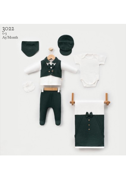 0-3 Ay Erkek Bebek Yeni Doğan Waffle 7'li Battaniyeli Alt Üst Takım Hastane Çıkışı Zıbın Seti fiyatları