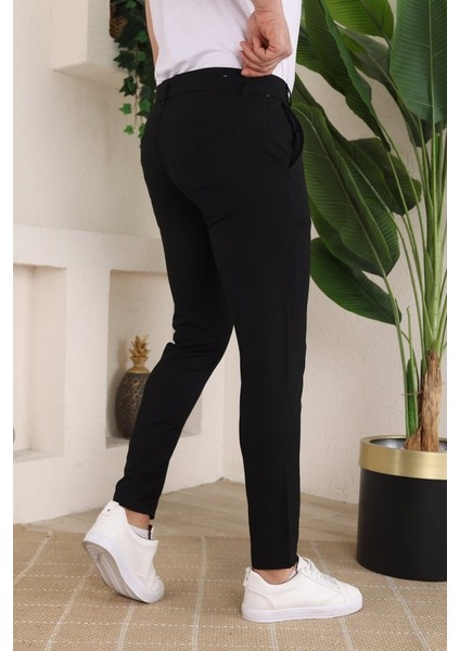 Erkek Slim Fit Likralı Bilek Boy Dilli Kumaş Pantolon modelleri