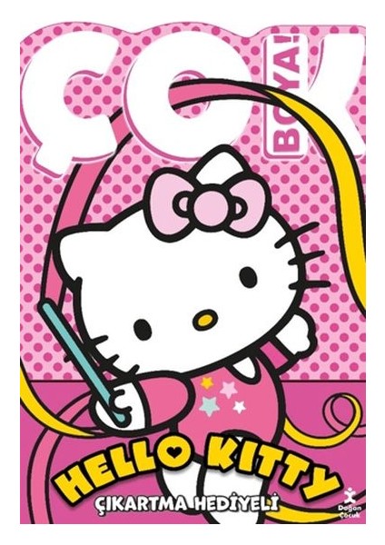Hello Kitty - Çok Boya! Çıkartmalı Dev Boyama Kitabı