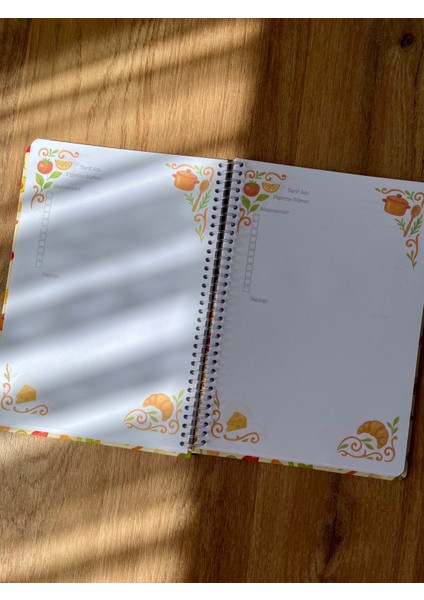 Tarif Defter A5 Boyut Desenli 60 Yp. modelleri