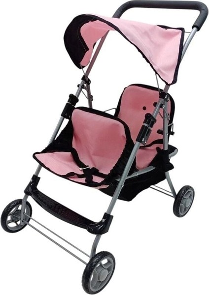 FL9198 Katlanır Golgelıklı Ikılı Oyuncak Bebek Arabası ( Puset)