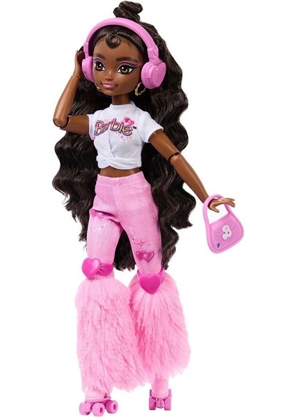 JFX97 Brooklyn-Barbie Dream Besties Paten Partisi Brooklyn Bebek ve Aksesuarları fırsatları