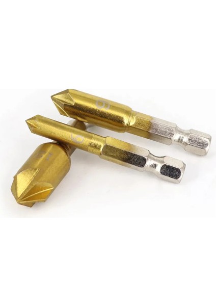 7'li Hss Titanyum Kaplı Kılavuz ve Havşa Matkap Ucu Seti + Otomatik Zımba 722454