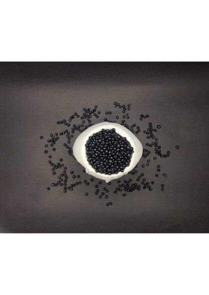 4 mm Siyah Cam Kum Boncuk 100 Gram fiyatları