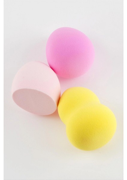 Ieg 3 Adet Yumurta Silindir Makyaj Süngeri