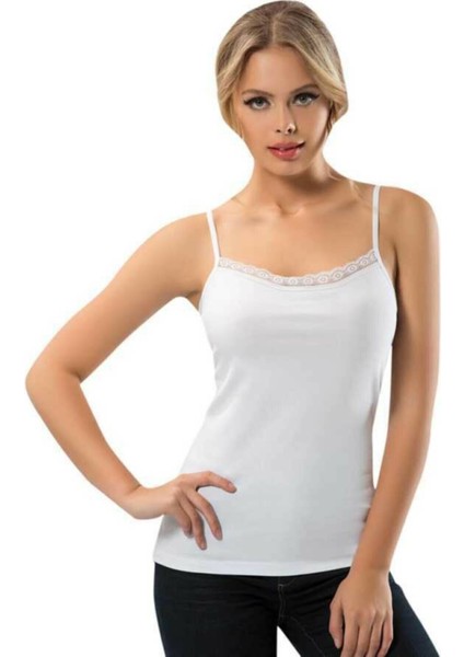 Anıt 2810 Dantelli Biyeli Ip Askılı Atlet