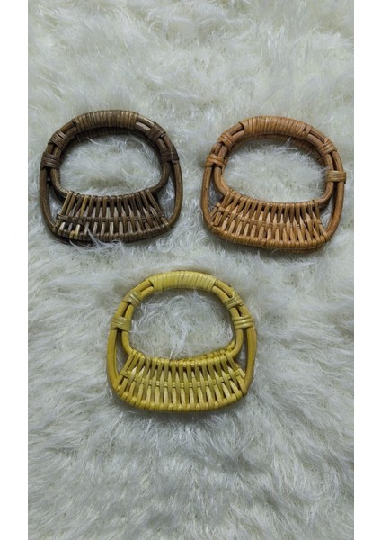 🌿3 Çift Doğal Bambu & Hasır Çanta Kulpları - Dıy Projeleriniz Için Benzersiz Dokunuş! fiyatları